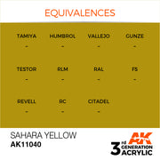 AK Interactive: 3rd Gen Acrylic Sahara Yellow 17ml Model Paints AK INTERACTIVE