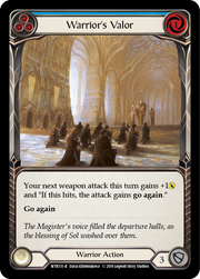 Warrior's Valor (Blue) [WTR131-R] Alpha Print Normal Flesh And Blood Single Flesh And Blood   