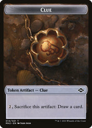 Treasure // Clue Double-Sided Token [Pioneer Challenger Decks 2022] MTG Single Magic: The Gathering   