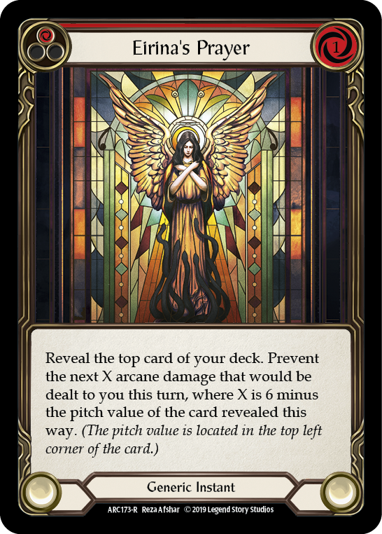 Eirina's Prayer (Red) [ARC173-R] 1st Edition Normal Flesh And Blood Single Flesh And Blood   