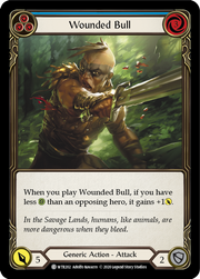 Wounded Bull (Blue) [WTR202] Unlimited Edition Normal Flesh And Blood Single Flesh And Blood   