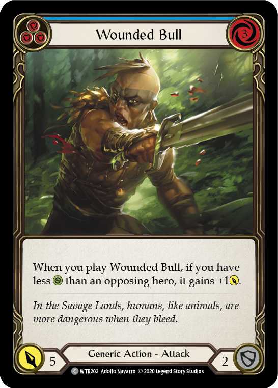 Wounded Bull (Blue) [WTR202] Unlimited Edition Normal Flesh And Blood Single Flesh And Blood   