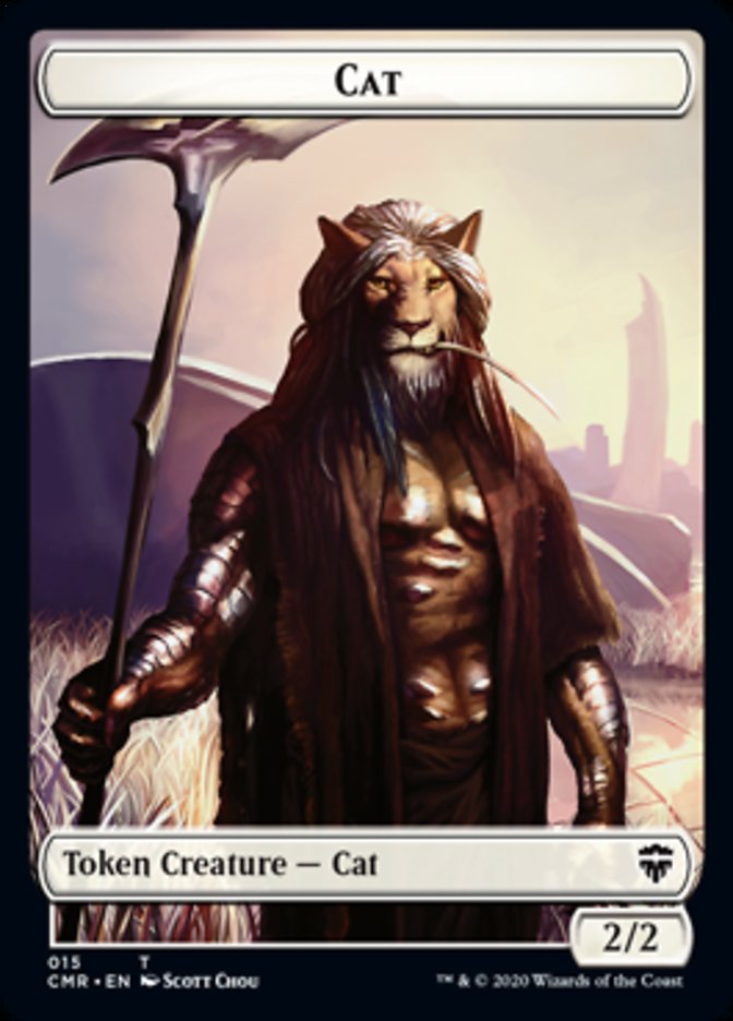 Cat // Soldier Double-Sided Token [Tokens] Commander Legends Tokens MTG Single Magic: The Gathering