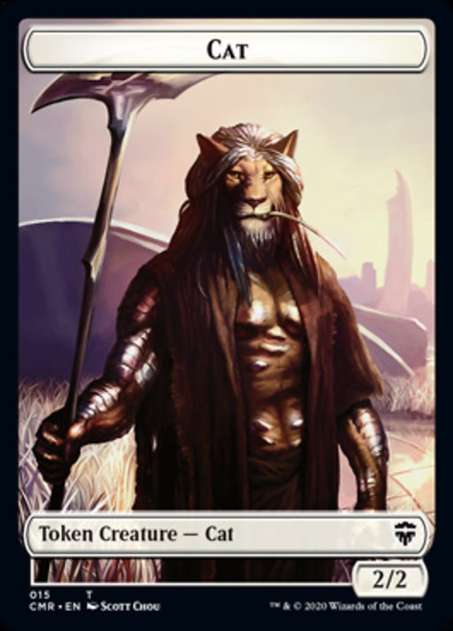 Cat // Soldier Double-Sided Token [Tokens] Commander Legends Tokens MTG Single Magic: The Gathering