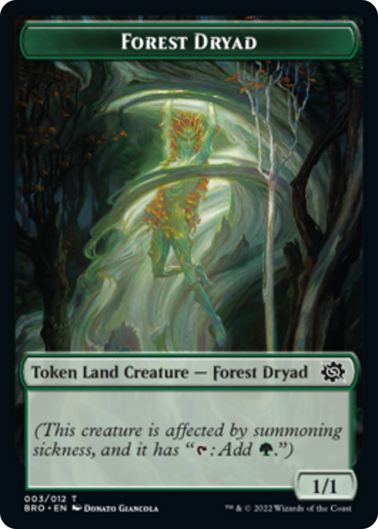 Forest Dryad Token [Tokens] The Brothers' War Tokens MTG Single Magic: The Gathering