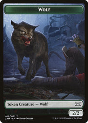 Copy // Wolf Double-Sided Token [Tokens] Double Masters Tokens MTG Single Magic: The Gathering