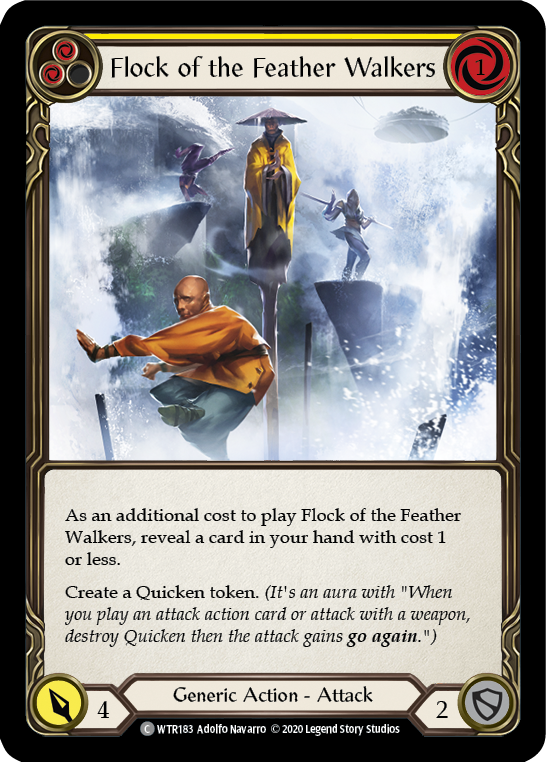Flock of the Feather Walkers (Yellow) [WTR183] Unlimited Edition Normal Flesh And Blood Single Flesh And Blood   