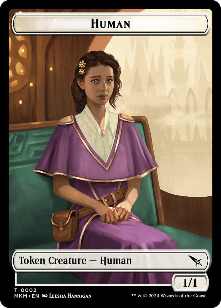 Human // Ogre Double-Sided Token [Tokens] Murders at Karlov Manor Commander Tokens MTG Single Magic: The Gathering