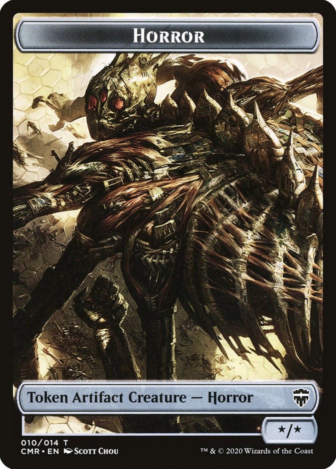 Copy (013) // Horror Double-Sided Token [Tokens] Commander Legends Tokens MTG Single Magic: The Gathering
