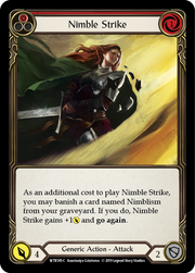Nimble Strike (Red) [WTR185-C] Alpha Print Rainbow Foil Flesh And Blood Single Flesh And Blood   