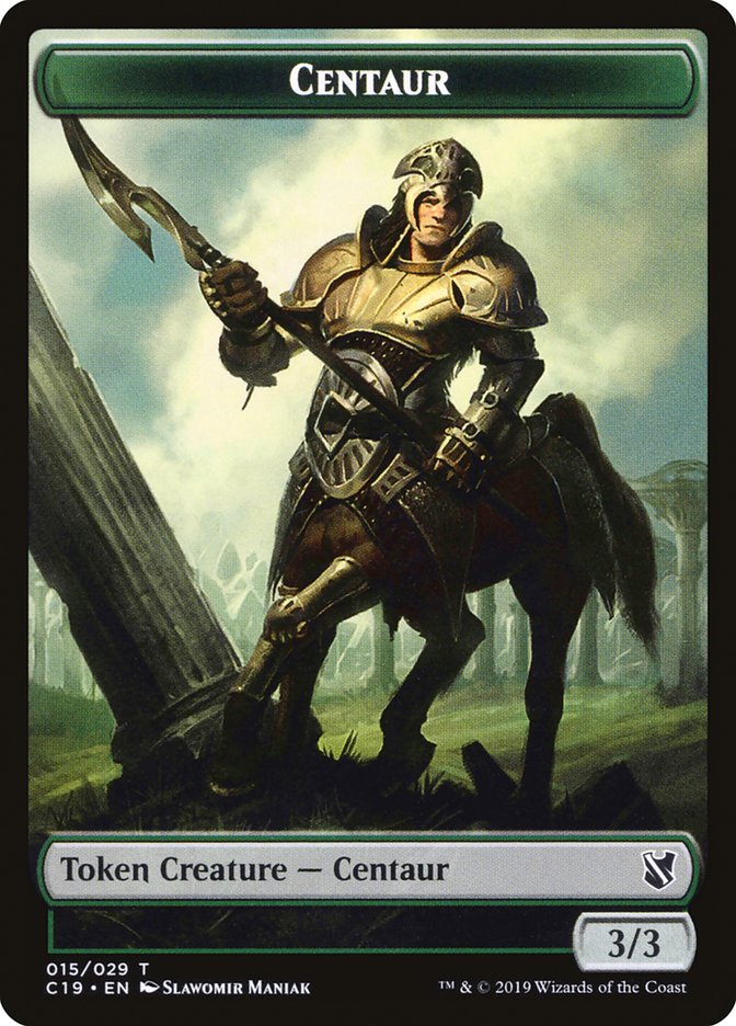 Centaur Token [Tokens] Commander 2019 Tokens MTG Single Magic: The Gathering