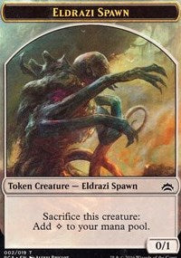 Eldrazi Spawn (002) // Eldrazi Double-Sided Token [Tokens] Planechase Anthology Tokens MTG Single Magic: The Gathering
