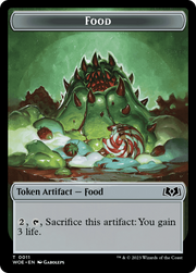 Mouse // Food (0011) Double-Sided Token [Tokens] Wilds of Eldraine Tokens MTG Single Magic: The Gathering
