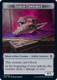 Goblin Construct // Kor Warrior Double-Sided Token [Tokens] Zendikar Rising Tokens MTG Single Magic: The Gathering