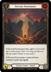 Fervent Forerunner (Red) [ARC182] Unlimited Edition Rainbow Foil Flesh And Blood Single Flesh And Blood   
