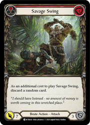 Savage Swing (Red) [WTR020] Unlimited Edition Normal Flesh And Blood Single Flesh And Blood   