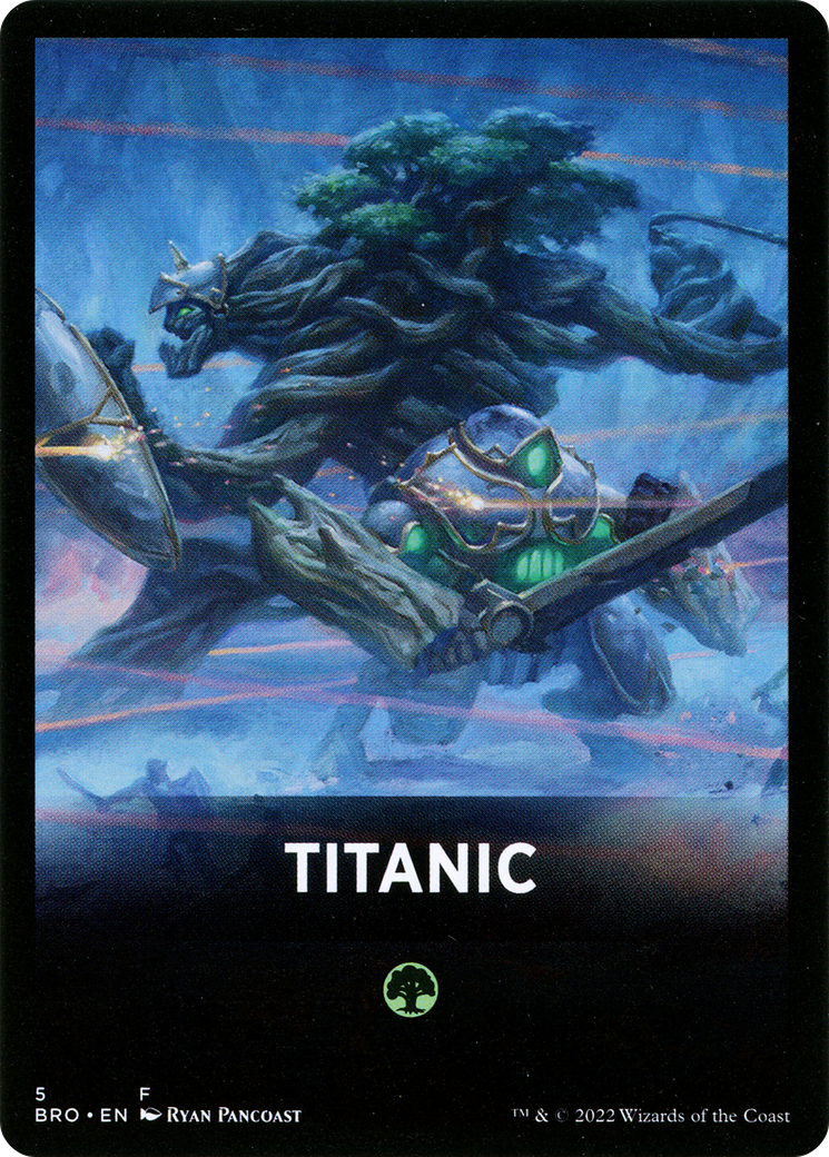 Titanic Theme Card [Tokens] The Brothers' War Tokens MTG Single Magic: The Gathering