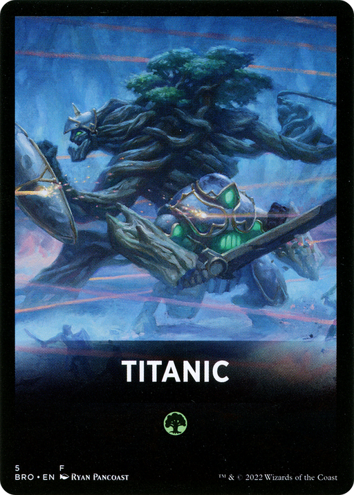 Titanic Theme Card [Tokens] The Brothers' War Tokens MTG Single Magic: The Gathering