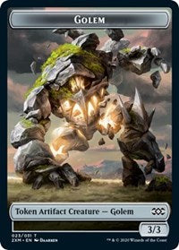 Golem // Thopter (008) Double-Sided Token [Tokens] Double Masters Tokens MTG Single Magic: The Gathering