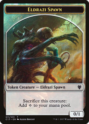 Eldrazi Spawn // Vampire Double-Sided Token [Tokens] Commander 2017 Tokens MTG Single Magic: The Gathering