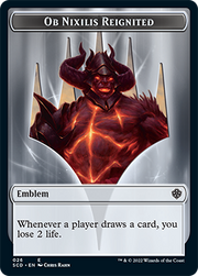 Ob Nixilis Reignited // Ob Nixilis Reignited Double-Sided Token [Starter Commander Decks] MTG Single Magic: The Gathering   