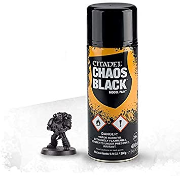 Citadel: Chaos Black - Spray Model Paints Games Workshop