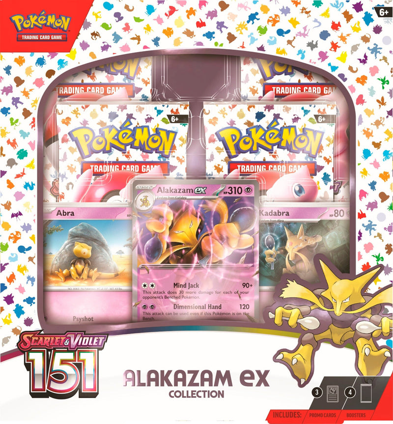 Pokémon Scarlet and Violet: 151 Alakazam ex Box Pokemon Sealed Pokémon   