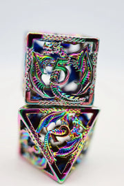 Foam Brain Games: Mystic Dragon 7-Die Set (Hollow Metal) Dice & Gaming Accessories Foam Brain Games
