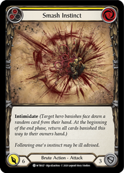 Smash Instinct (Yellow) [WTR027] Unlimited Edition Rainbow Foil Flesh And Blood Single Flesh And Blood   