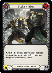 Buckling Blow (Yellow) [WTR058-C] Alpha Print Rainbow Foil Flesh And Blood Single Flesh And Blood   