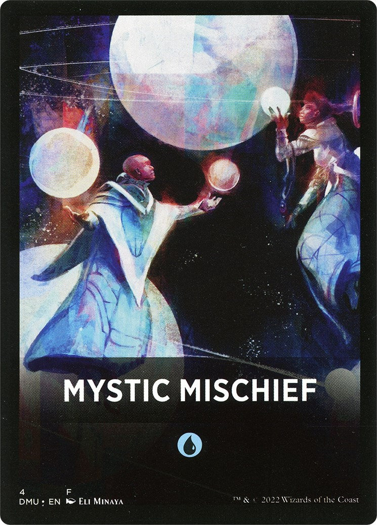 Mystic Mischief Theme Card [Tokens] Dominaria United Tokens MTG Single Magic: The Gathering