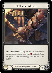 Nullrune Gloves [ARC157-C] 1st Edition Cold Foil Flesh And Blood Single Flesh And Blood   
