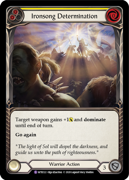 Ironsong Determination [WTR122] Unlimited Edition Normal Flesh And Blood Single Flesh And Blood   