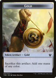 Satyr // Gold Double-Sided Token [Tokens] Theros Beyond Death Tokens MTG Single Magic: The Gathering
