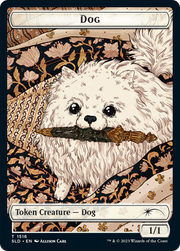 Dog // Cat Double-Sided Token [Secret Lair Commander Deck: Raining Cats and Dogs Tokens] MTG Single Magic: The Gathering   