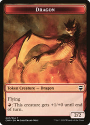 Dragon // Treasure Double-Sided Token [Tokens] Commander Legends Tokens MTG Single Magic: The Gathering