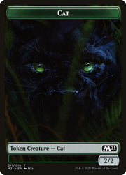 Beast // Cat (011) Double-Sided Token [Tokens] Core Set 2021 Tokens MTG Single Magic: The Gathering
