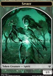 Spirit (001) // Spirit (006) Double-Sided Token [Tokens] Commander 2016 Tokens MTG Single Magic: The Gathering
