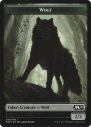 Zombie // Wolf Double-Sided Token [Tokens] Game Night 2019 Tokens MTG Single Magic: The Gathering