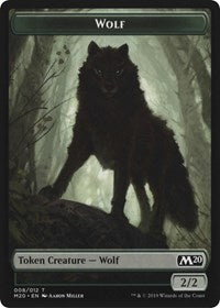 Zombie // Wolf Double-Sided Token [Tokens] Game Night 2019 Tokens MTG Single Magic: The Gathering