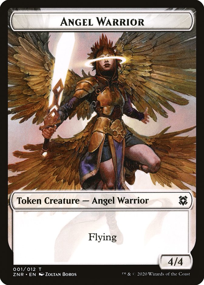 Angel Warrior Token [Tokens] Zendikar Rising Tokens MTG Single Magic: The Gathering