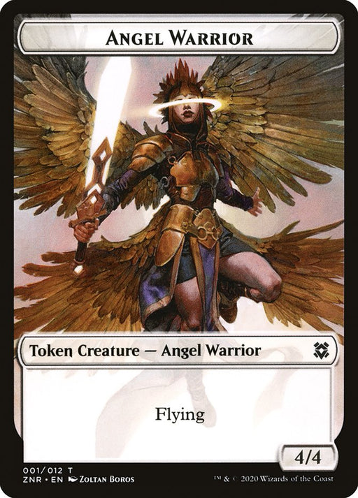 Angel Warrior Token [Tokens] Zendikar Rising Tokens MTG Single Magic: The Gathering