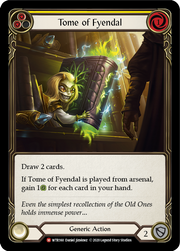 Tome of Fyendal [WTR160] Unlimited Edition Rainbow Foil Flesh And Blood Single Flesh And Blood   