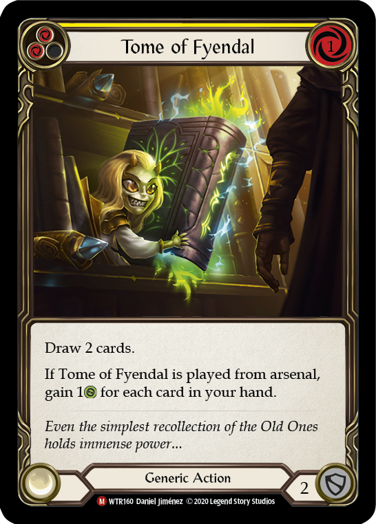 Tome of Fyendal [WTR160] Unlimited Edition Rainbow Foil Flesh And Blood Single Flesh And Blood   