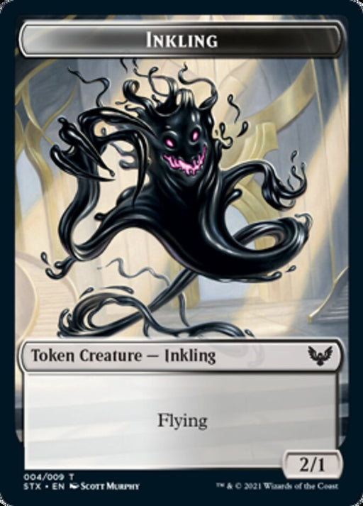 Inkling // Spirit Double-Sided Token [Tokens] Strixhaven: School of Mages Tokens MTG Single Magic: The Gathering