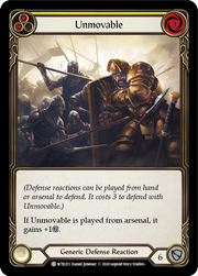 Unmovable (Yellow) [WTR213] Unlimited Edition Normal Flesh And Blood Single Flesh And Blood   