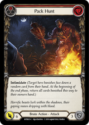 Pack Hunt (Red) [WTR023-C] Alpha Print Rainbow Foil Flesh And Blood Single Flesh And Blood   
