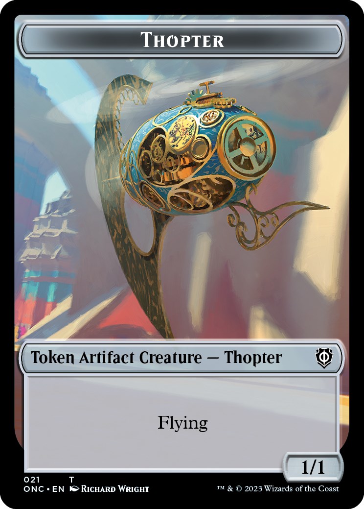 Myr // Thopter Double-Sided Token [Tokens] Phyrexia: All Will Be One Commander Tokens MTG Single Magic: The Gathering