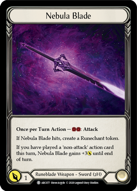 Nebula Blade // Teklo Plasma Pistol [U-ARC077 // U-ARC003] (Arcane Rising Unlimited) Flesh And Blood Single Flesh And Blood   