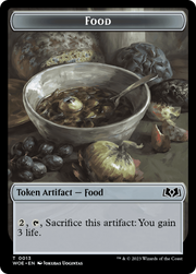 Nightmare // Food (0013) Double-Sided Token [Tokens] Wilds of Eldraine Tokens MTG Single Magic: The Gathering